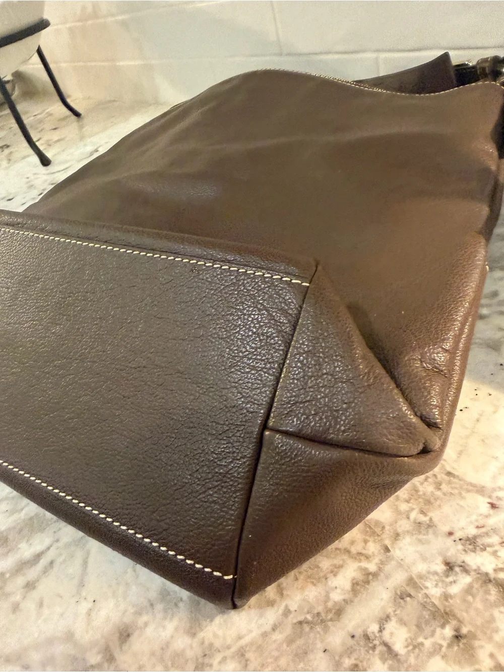 Dooney & Bourke dillen hobo bag Brown Pebbled Leather